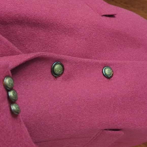 Vtg Talbots 100% Camel Hair Old Money Quiet Luxury Italian Maroon Blazer Sz 12 - Picture 6 of 10